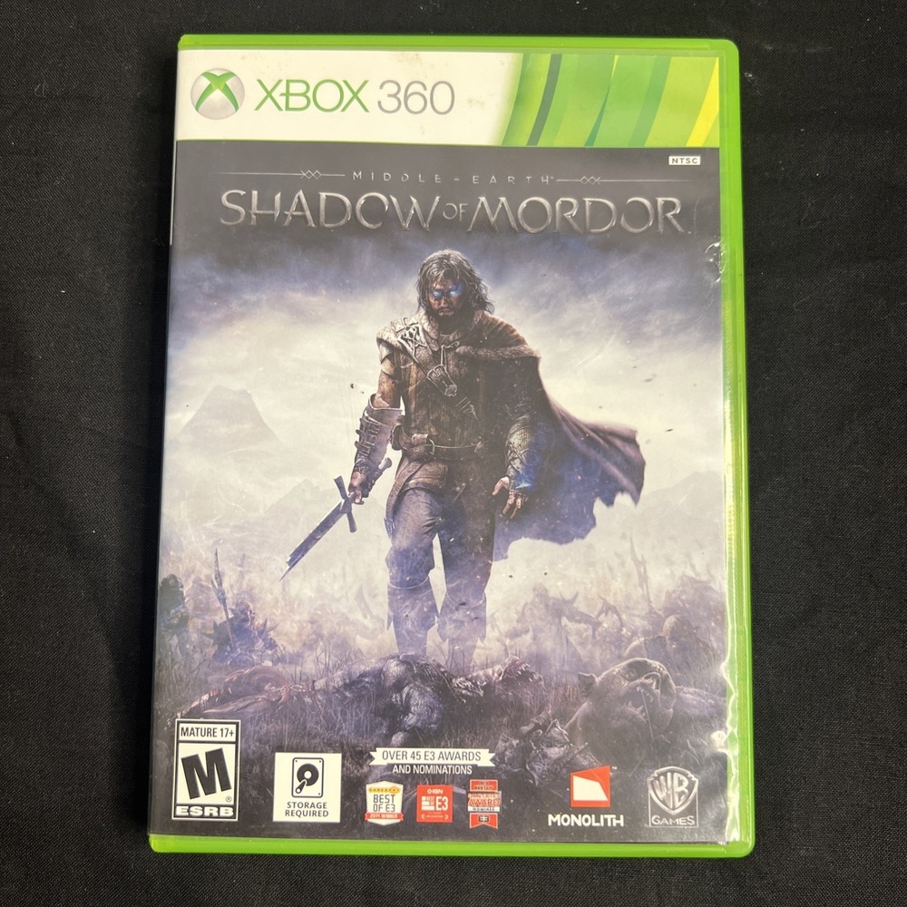 Middle Earth - Shadow of Mordor (Microsoft Xbox 360, 2014,‎ 2-Discs) w/ Manual